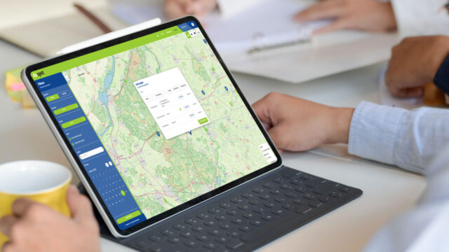 Tablet met duspot open