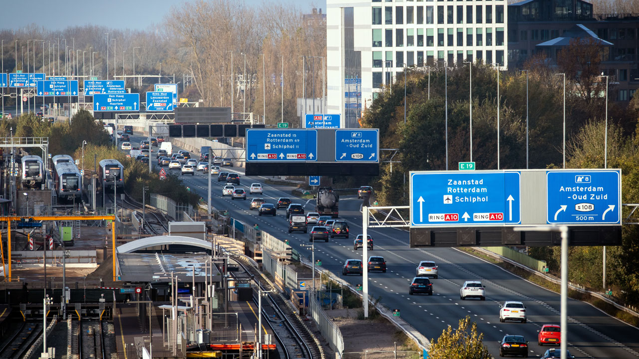 Snelweg rond Amsterdam