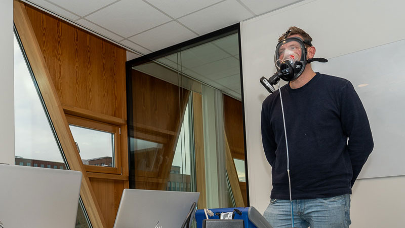 Veiligheidscontrole van masker