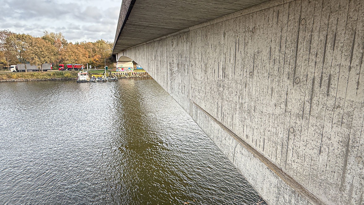 Zijkant van Maldense brug